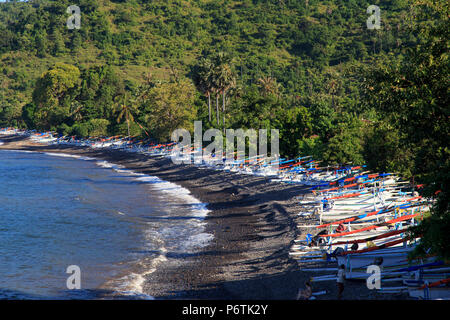 Indonesia, Bali, East Bali, Amed, coastline near Lipah Stock Photo