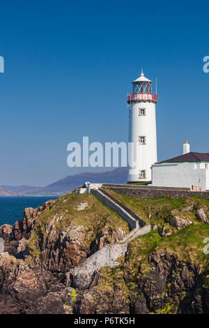 Ireland, County Donegal, Fanad Peninsula, Fanad Head Lighthouse Stock Photo
