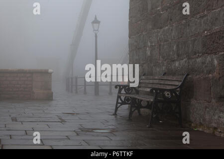 foggy timeless street scene Stock Photo