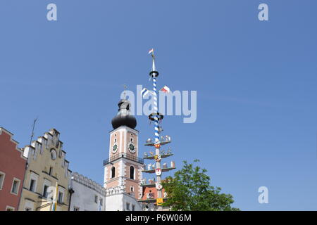 Cham in der Oberpfalz Bayern Stock Photo