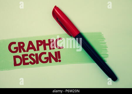 Conceptual hand writing showing Graphic Design Motivational Call. Business photo showcasing Art of combining Text Images in advertising Ideas messages Stock Photo