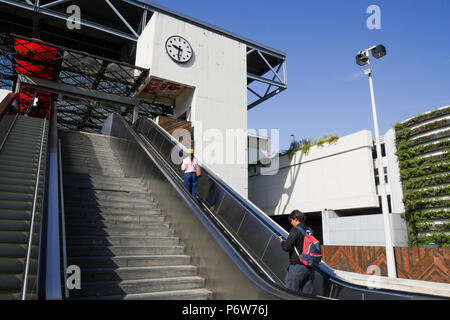 Stairs to Perrache Railway station, Lyon, France Stock Photo