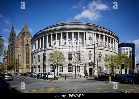 rotunda domed Manchester Central Library , grade II* listed in St Peter's Square by architect E. Vincent Harris Stock Photo