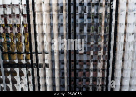 texture of glass windows looking through Stock Photo