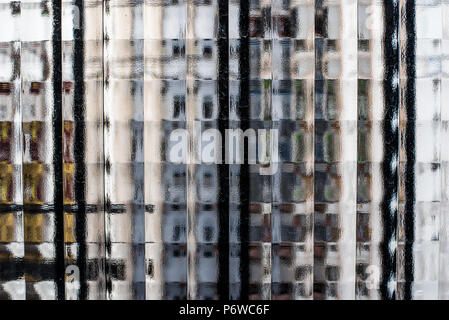 texture of glass windows looking through Stock Photo