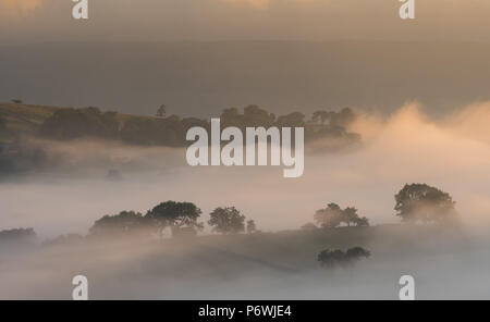 Yorkshire Dale, UK. 3rd July, 2018. Another glorious day bekons after the early morning mist in the Yorkshire Dale National Park around Semerwater, Wensleydale. Credit: Wayne HUTCHINSON/Alamy Live News Stock Photo