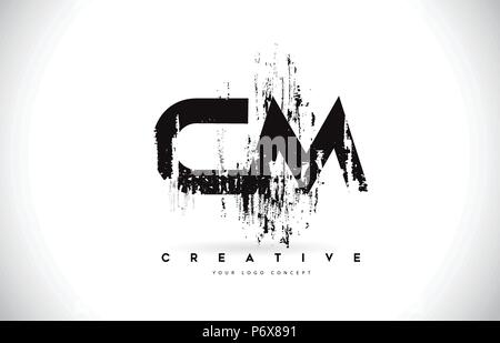Cm Cursive Vector CM Letter Design with Brush Stroke and Modern 3D Look Vector ...