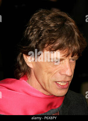 New York City  2003 FILE PHOTO Mick Jagger Photo by John Barrett/PHOTOlink.net / MediaPunch -----  —— Stock Photo