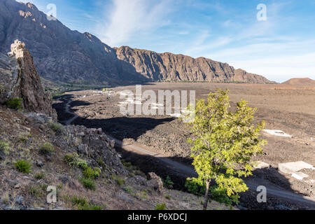 The volcano Pico do Fogo destroyed houses and flooded two villages with ...
