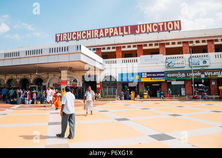 Trichy Tiruchchirappalli Junction Railway Station ; Tamil Nadu ; India ...