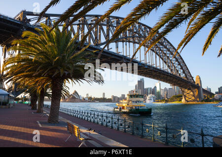 Harbour Bridge, Darling Harbour, Sydney, New South Wales, Australia Stock Photo