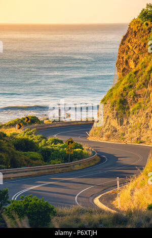 Great Ocean Road, Victoria, Australia. Bending road. Stock Photo
