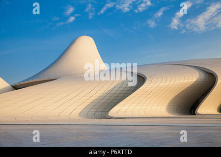 Azerbaijan, Baku, Heydar Aliyev Cultural Center - a Library, Museum and Conference center Stock Photo