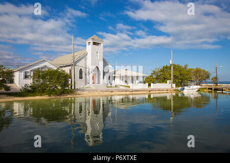 Bahamas, Abaco Islands, Green Turtle Cay, New Plymouth, St Peter's Church Stock Photo