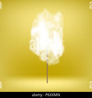 White Sweet Cotton Candy Stock Vector