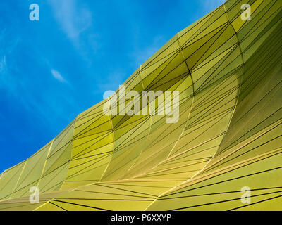 Abstract geometric futuristic colorful structure Stock Photo