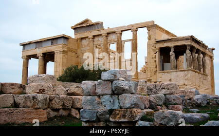 Acropolis Partheon. Greek temple. Acropolis - Atena Grecia Stock Photo