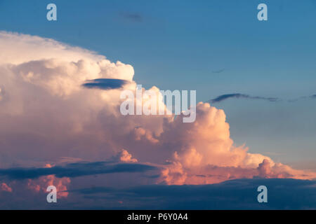 Beautiful cirrus in the summer Stock Photo