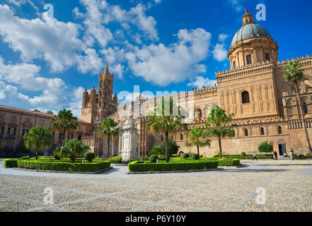Palermo Cathedral, Palermo, Sicily, Italy, Europe, Stock Photo