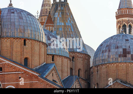 Italy, Italia. Veneto. Padova district. Padua, Padova. Basilica of St Anthony, Basilica di Sant'Antonio. Domes. Stock Photo