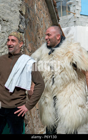 Dressing ceremony, Carnival, Ottana, Sardinia Stock Photo