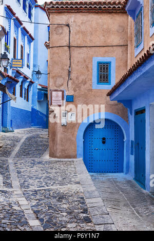 Medina, old town, Chefchaouen, Chaouen, Morocco Stock Photo