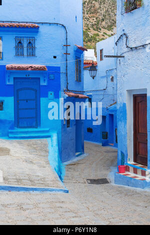 Medina, old town, Chefchaouen, Chaouen, Morocco Stock Photo