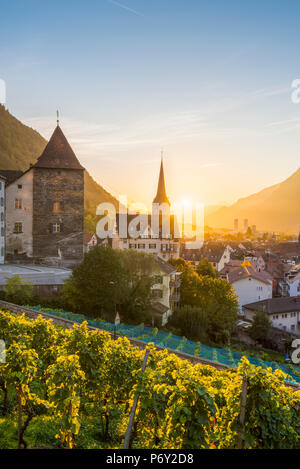 Chur, Grisons (GraubÃ¼nden) canton, Switzerland. Stock Photo
