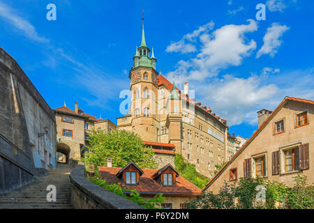 Town hall, Fribourg, Fribourg, Switzerland Stock Photo