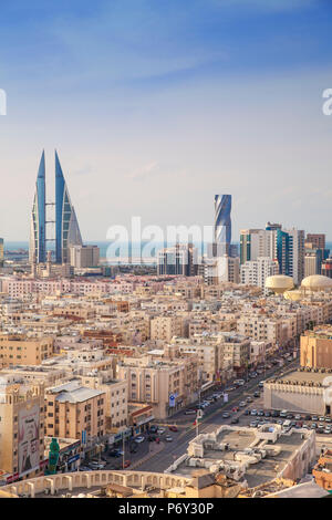 Bahrain, Manama, View of city skyline Stock Photo