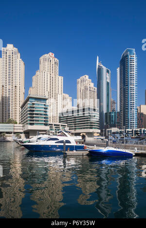 UAE, Dubai, Dubai Marina, high rise buildings Stock Photo