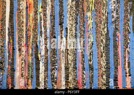 texture background of a romanian traditional woven cloth Stock Photo