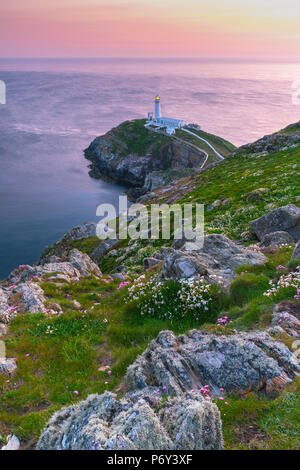 UK, Wales, Anglesey, Holy Island, South Stack Lighthouse Stock Photo