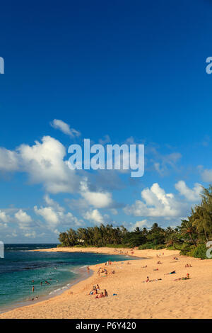 USA, Hawaii, Oahu, North Shore, Sunset Beach Stock Photo