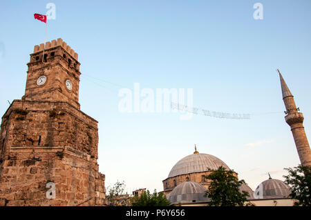 Clock Tower in Antalya, Turkey Stock Photo