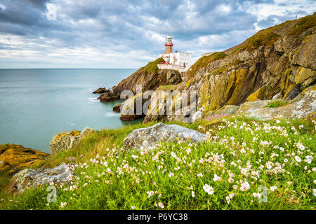 Baily lighthouse, Howth, County Dublin, Ireland, Europe. Stock Photo