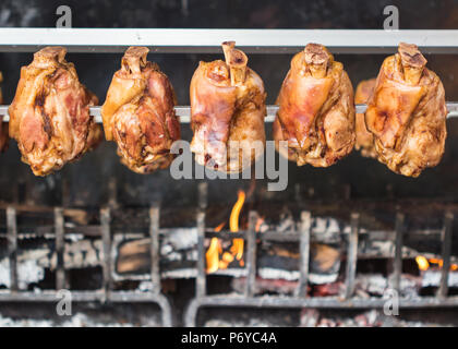 German pork legs / pork knuckle / BBQ Grill Stock Photo