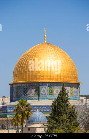 Israel, Jerusalem, Old City, Temple Mount, Dome of the Rock Stock Photo