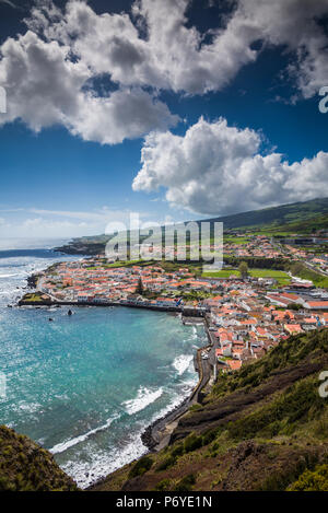 Portugal, Azores, Faial Island, Horta, the old harbor of Porto Pim Stock Photo