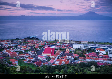 Portugal, Azores, Sao Jorge Island, Velas, dawn Stock Photo