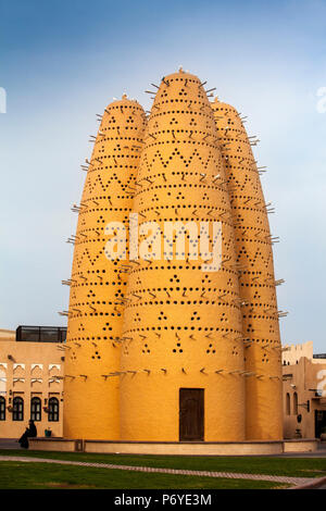 Qatar, Doha, Katara Cultural Village, Pigeon Tower Stock Photo