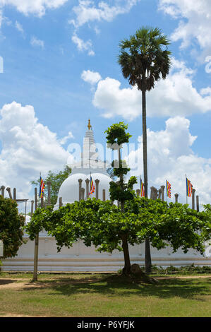 Ruvanvelisaya Dagoba, Anuradhapura, (UNESCO World Heritage Site), North Central Province, Sri Lanka Stock Photo