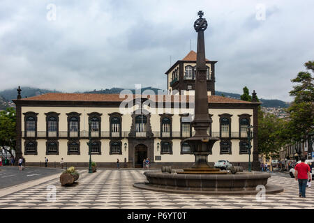 Funchal Town Hall in Madeira, Portugal. Stock Photo