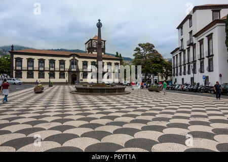 Funchal Town Hall in Madeira, Portugal. Stock Photo