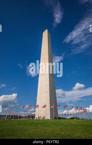 USA, District of Columbia, Washington, National Mall, Washington Monument Stock Photo