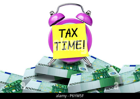 Tax time reminder Stock Photo