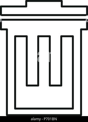Icon - Trash can - Vector Stock Vector