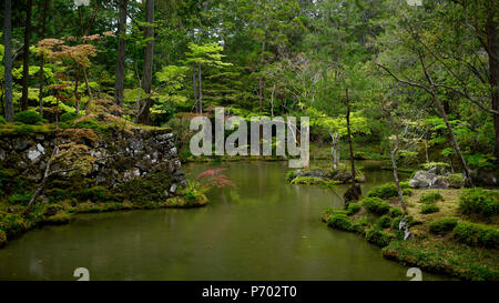 The moss gardens of Saiho-ji temple, Kyoto, Japan, Asia Stock Photo