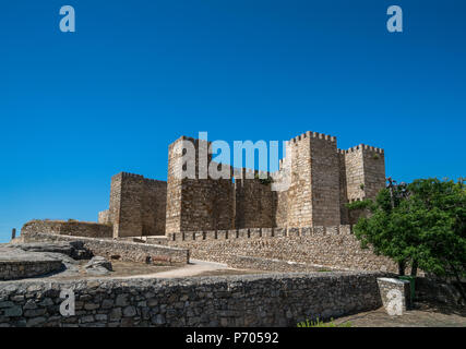 Castle of Trujillo (Castillo árabe), Extremadura, Spain, built in IX-XII centuries Stock Photo