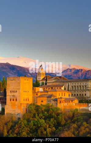 Spain, Andalucia, Granada Province, Granada, Alhambra Palace Stock Photo